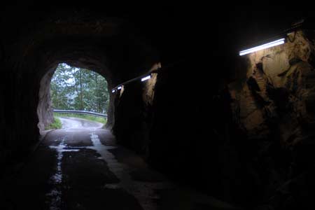 Stilluptal tunnel on the private road