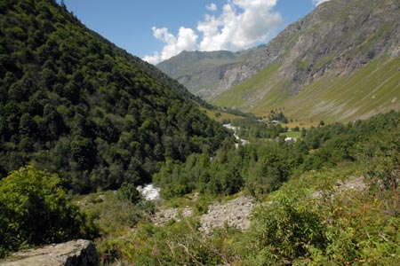 The view down valley near Laisonnay-d'en-Bas
