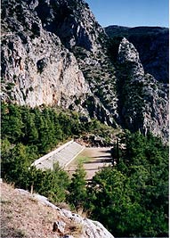 Delphi - The Stadium from the E4 trail