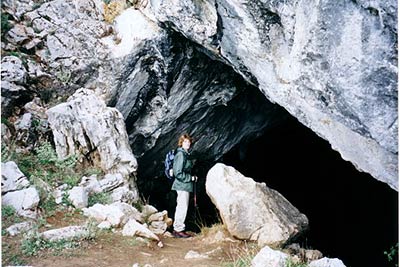 The mouth of the Korycian Cave