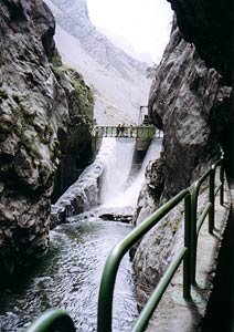 Picos De Europa - Cares Gorge - dam near Cain