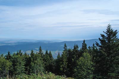 View to Czech Republic from Kaitersberg Mountain