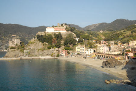 The attractive seafront at Monterosso
