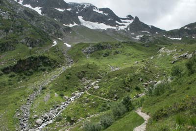 Upper section of the Vallée de Bérard