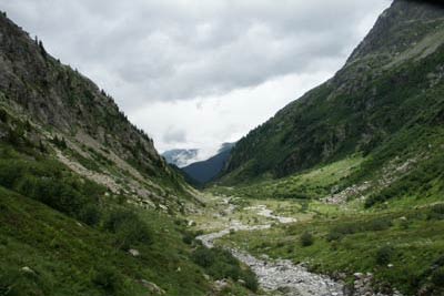 View to le Buet from upper Vallée de Bérard