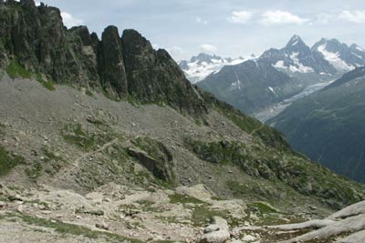 Path from l'Index to Lac Blanc
