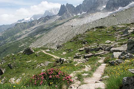 The 'Grand Balcon Nord' at Plan d'Aiguille