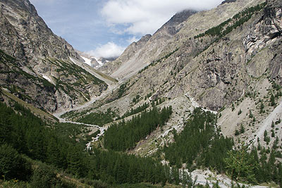 View during ascent from Ailefroide to Bosse de Claphouse