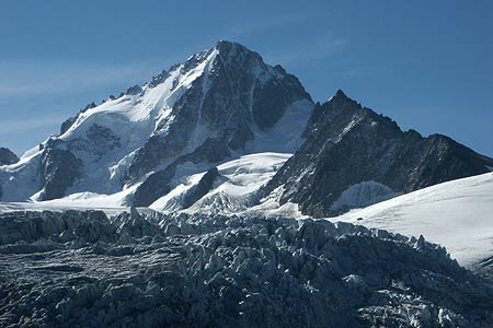View to Aiguille de Chardonnet and Glacier du Tour