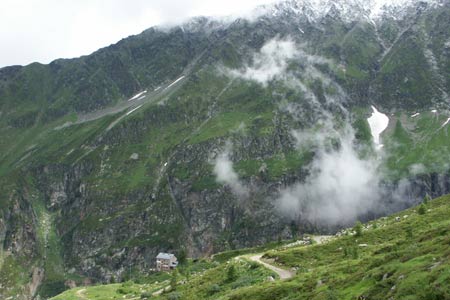Chalet Militaire de Lognan below Argentière Glacier path