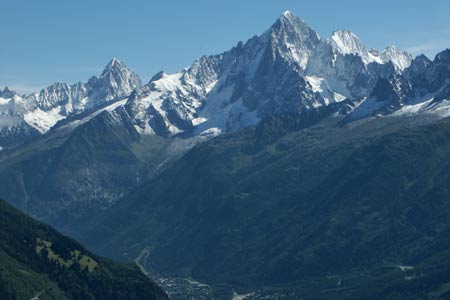 Aiguille Verte from Col de Voza