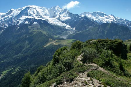 Mont Blanc from the summit of le Prarion