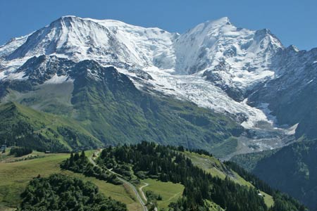 Mont Blanc from Hotel du Prarion