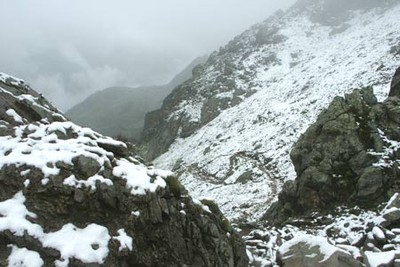 Path to the Lac Noirs from the Col du Lac Cornu