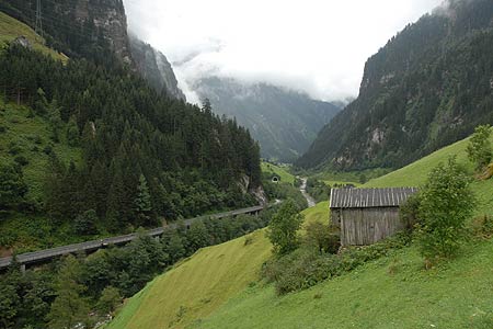 Approaching the end of the walk near Gasthaus Karlsteg