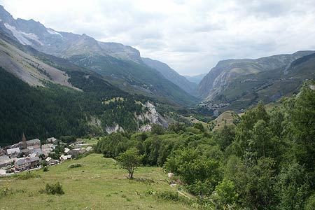 Romanche Valley towards La Grave from Villar d'Arène