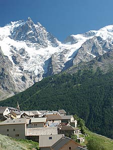La Meije and village of le Chazelet