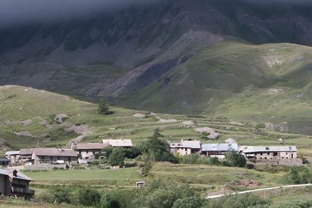 Small village of Pied du Col near Villar d'Arène