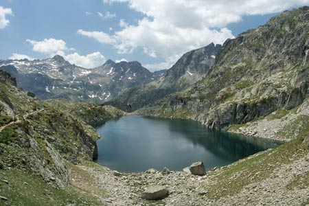 Looking down on Lac Nere