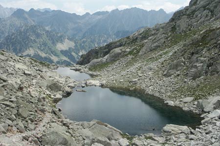 The Lacs de l'Embarrat are a fine viewpoint