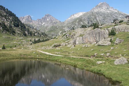 Final section of the Marcadau near Refuge Wallon