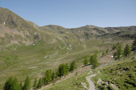 Looking north from the Col de Veillos