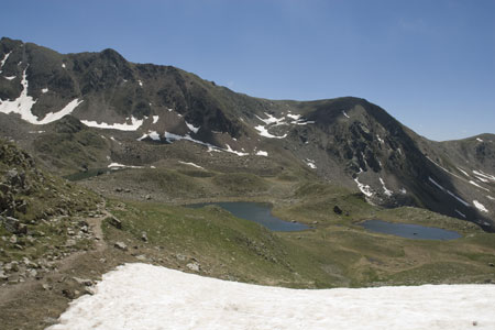 First view of the Lacs de Prals