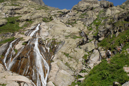 The Cascades de l'Estrect in the Gordolasque Valley