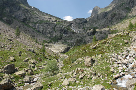 The Cascades de l'Estrect in the Gordolasque Valley