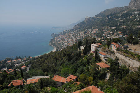 Looking towards Monte Carlo from Roquebrune