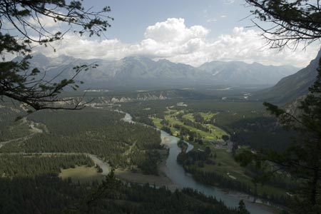 View to Calgary on Tunnel Mountain trail