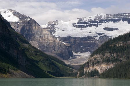Rock , Ice and Lake Louise