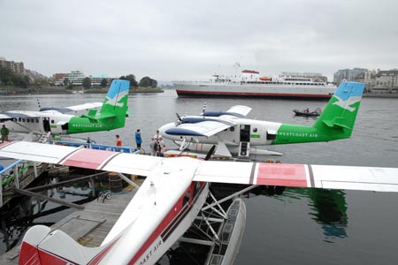 Seaplanes and ferries link Victoria with Vancouver