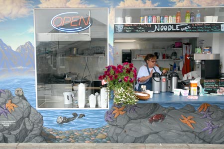 Interesting eatery at Fishman's Wharf, Victoria