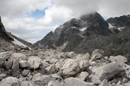 Rocky landscape near Refuge du Col de la Vanoise
