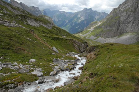 View during descent to Pont de la Gliere