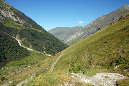 The view back down valley towards Laisonnay-d'en-Bas