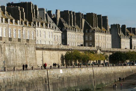 Houses contained within the walls of St Malo