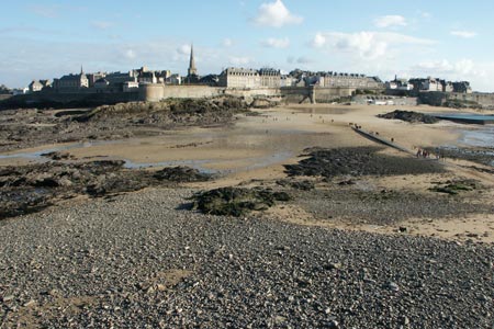 The view back to St Malo from Grand Bé