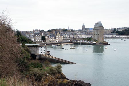 The Solidor Tower seen from the Cité d'Aleth, St Malo