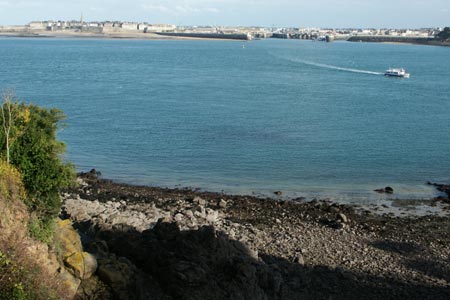 Rance Estuary and St Malo from GR34 path near Dinan