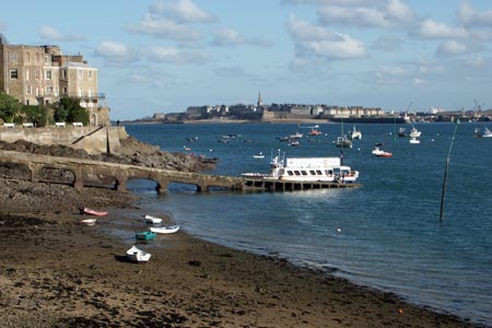 The ferry plying between Dinan and St Malo