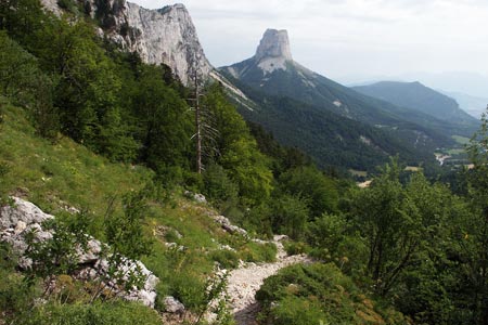 View from the Pas de l'Aiguille to Mont Aiguille