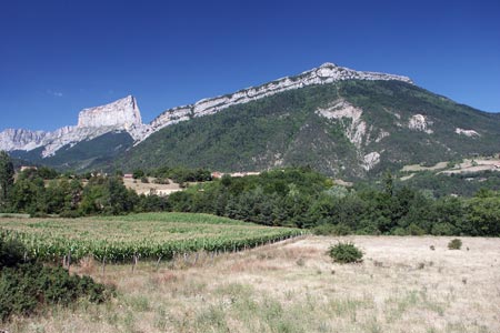 Mont Aiguille from near Clelles railway station