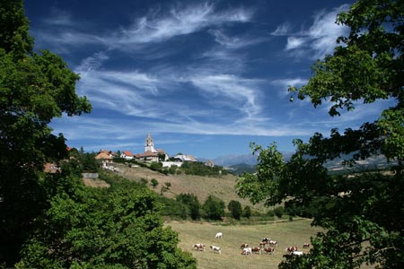 The small village of Le Percy near Clelles