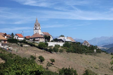 Church in village of Le Percy near Clelles