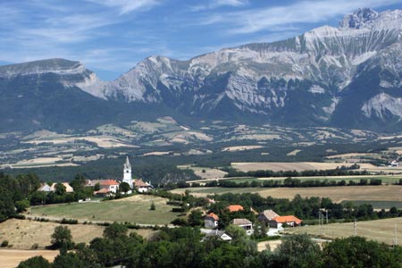 View from Le Percy (Clelles) to Ecrins National Park