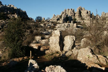 Karst scenery in El Torcal de Antequera Nature Reserve