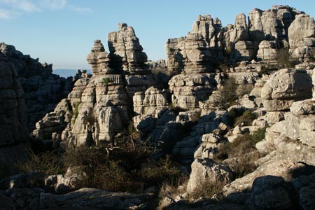 Karst scenery in El Torcal de Antequera Nature Reserve