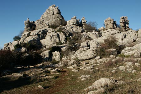 Path in the El Torcal de Antequera Nature Reserve